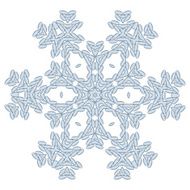 Lace floral white ethnic ornament kaleidoscope N3