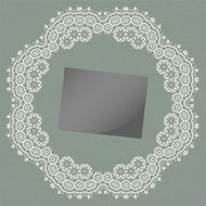 Romantic vintage lace ornament paper texture N2