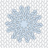 Lace floral white ethnic ornament kaleidoscope N4