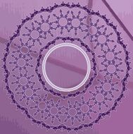 Romantic vintage lace ornament paper texture N7