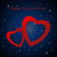 Valentines day Abstract paper hearts Love Valentine background with hearts