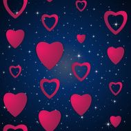 Valentines day Abstract paper hearts Love Valentine background with hearts N15