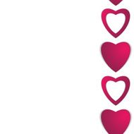Valentines day Abstract paper hearts Love Valentine background with hearts N27