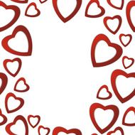 Valentines day Abstract paper hearts Love Valentine background with hearts N29