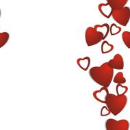 Valentines day Abstract paper hearts Love Valentine background with hearts N33