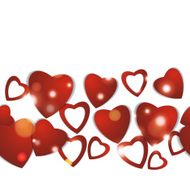 Valentines day Abstract paper hearts Love Valentine background with hearts N38