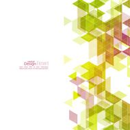 Creative abstract triangle pattern N16