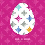 Vector colorful marble textured tiles Easter egg sillhouette frame card