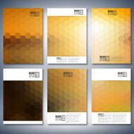 Geometric backgrounds abstract hexagonal patterns Brochure flyer or report for N8