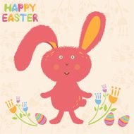 Concept Happy Easter card for hipsters Vector N2