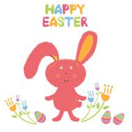 Concept Happy Easter card for hipsters Vector N3