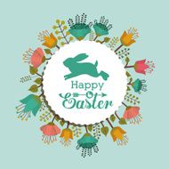 Happy easter card design vector illustration N8