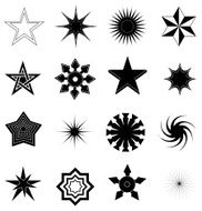 Star icons set