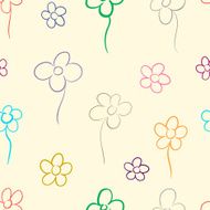 Contour of flowers