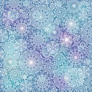 Snowflake background Winter lace
