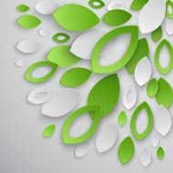 green leaves abstract background Vector Illustration N4
