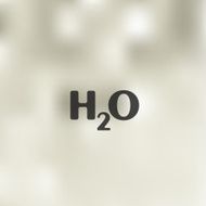 water icon on blurred background