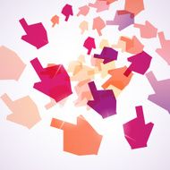 abstract background hand