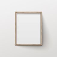 3d blank wooden frame template