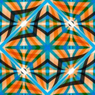 Colorful geometric seamless pattern symmetric endless vector N8