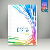 geometric streamlined background brochure