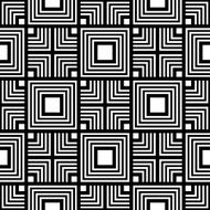 Seamless black and white geometric pattern simple vector