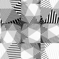 Black and white seamless pattern with parallel lines