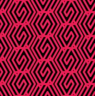 Geometric messy lined seamless pattern colorful vector endless N5
