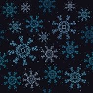 Seamless snowflakes pattern N11