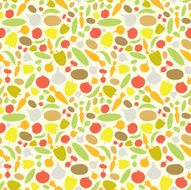 Vegetables Seamless Pattern Background