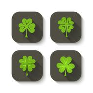 Green clover icons