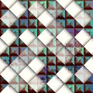 Geometric pattern with grunge effect N16