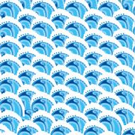 Seamless vector wave illustration