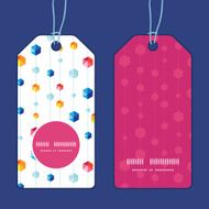 Vector abstract hanging jewels striped vertical round frame pattern tags