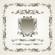 Antiquated ornate patterns Vector illustration N2