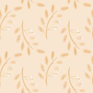 Watercolor leaves floral Seamless pattern