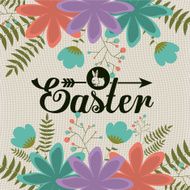 Happy easter card design vector illustration N9