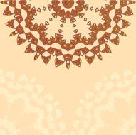 Lace floral colorful ethnic ornament N30