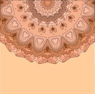 Lace floral colorful ethnic ornament N33