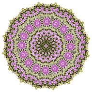 Vintage purple lilac purple mosaic petal flower