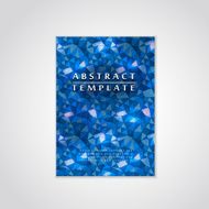 blue mosaic background design for poster