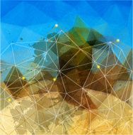 Abstract pattern of geometric shapes EPS10 transparency used
