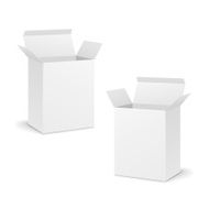 blank open boxes set N4