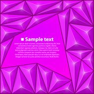 Vector background with triangles Purple
