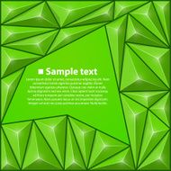 Vector background with triangles Green