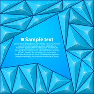 Vector background with triangles Blue