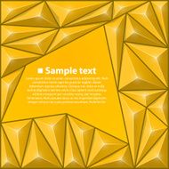 Vector background with triangles Yellow