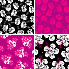 Floral background Fabric set