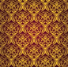 Red-yellow seamless wallpaper N4