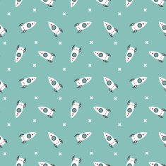 space rocket pattern